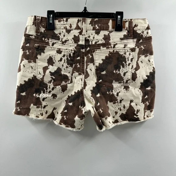 Judy Blue Women’s Printed Denim Shorts Size Large - Picture 4 of 7